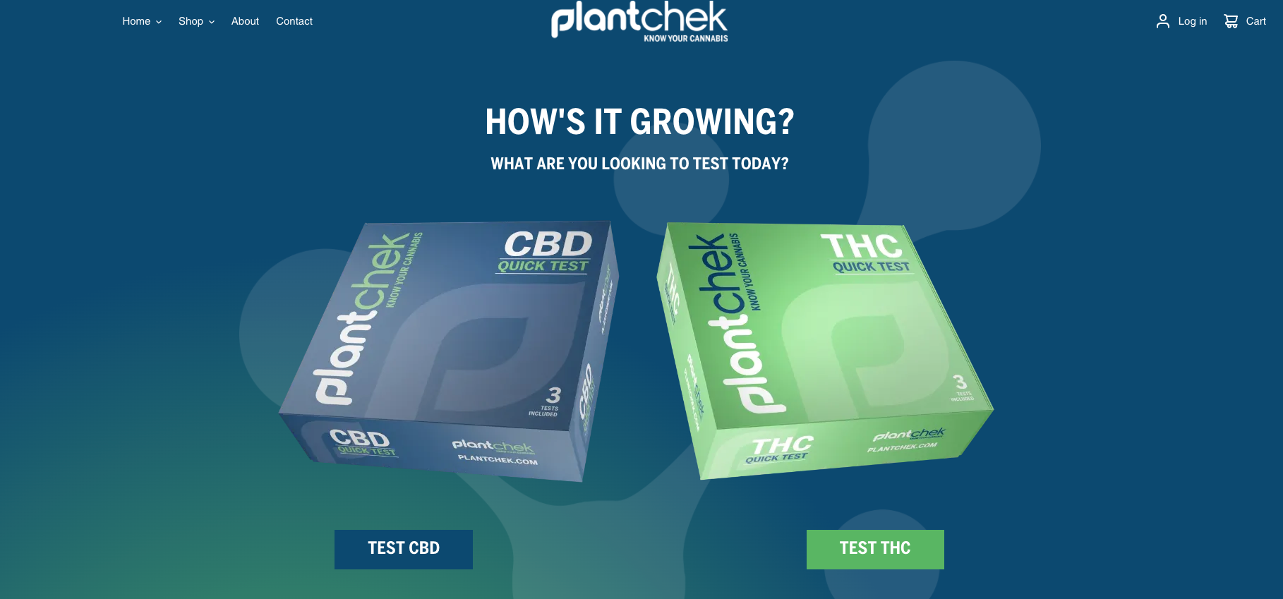 CBD Testing Kits & THC Testing Kits
– Plantchek